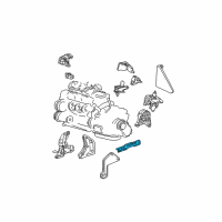 OEM 2003 Dodge Grand Caravan Bracket-Trans Rear Lower Horizontal Diagram - 4531633