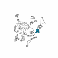 OEM 2002 Chrysler Town & Country Support-Engine Mount Diagram - 4861269AD
