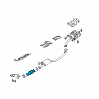 OEM Kia Sorento Catalytic Converter Assembly Diagram - 289502G450