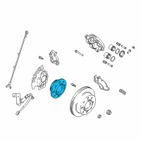 OEM 2001 Dodge Ram 2500 Hub Bearing Diagram - 5015282AA