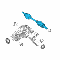 OEM 2015 Dodge Durango Axle Shaft Assembly Diagram - 4578884AC