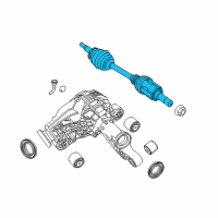 OEM 2011 Dodge Durango Axle Shaft Assembly Diagram - 4578884AC