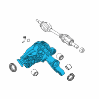OEM Jeep Different-Front Axle Diagram - 68352175AA