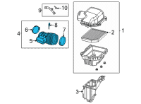 OEM Jeep Grand Cherokee Clean Air Duct Diagram - 53011075AA