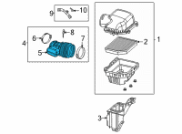 OEM 2021 Dodge Durango Clean Air Duct Diagram - 53011076AA