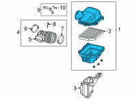 OEM Dodge Durango Air Cleaner Diagram - 53011129AB