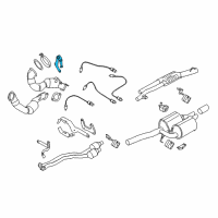 OEM BMW 528i xDrive Holder Catalytic Converter Near Engine Diagram - 18-20-7-553-610