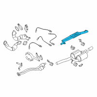 OEM BMW 535xi Centre Muffler Diagram - 18-30-7-565-690