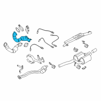 OEM BMW 535i xDrive Catalytic Converter Rear Diagram - 18-30-7-565-331