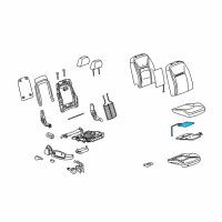 OEM Chevrolet Impala Heater Asm, Driver Seat Cushion Diagram - 88995236