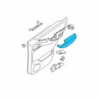 OEM 2013 Nissan Frontier Rear Door Armrest, Right Diagram - 82940-EA103