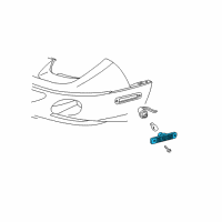 OEM 2000 Pontiac Sunfire Lamp Asm-Front Side Marker Diagram - 22689993