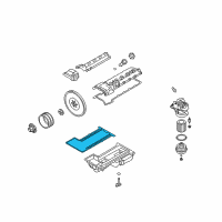 OEM BMW M6 Oil Pan Gasket Diagram - 11-13-7-836-361