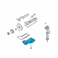 OEM 2008 BMW M6 Engine Oil Pan Diagram - 11-13-7-840-540