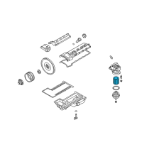 OEM 2009 BMW M6 Oil Filter Element Set Diagram - 11-42-7-840-594