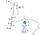 OEM 1996 Ford F-350 Bushings Diagram - D8TZ-5493-A