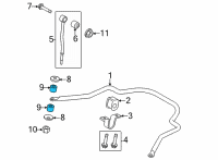 OEM 2015 Ford E-350 Super Duty Stabilizer Link Insulator Diagram - FOTZ-5493-A