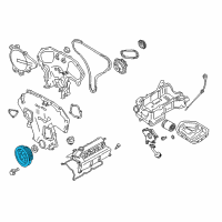 OEM 2007 Nissan Frontier Pulley-Crankshaft Diagram - 12303-EA21B