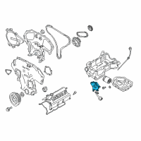 OEM 2006 Nissan Frontier Pump Assembly-Oil Diagram - 15010-EA20A