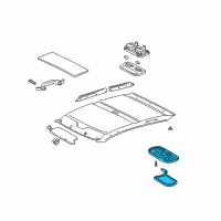 OEM 2001 Toyota Prius Dome Lamp Diagram - 81240-46010-B3