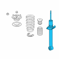 OEM 2016 Acura RLX Shock Absorber Unit, Rear Diagram - 52611-TY3-A11