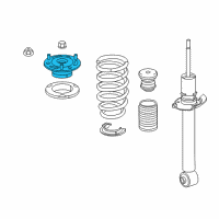 OEM 2016 Acura RLX Rubber, Rear Shock Absorber Mounting Diagram - 52670-TY3-A01