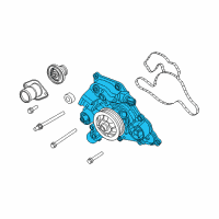 OEM 2013 Jeep Grand Cherokee Water Pump Diagram - RL038677AA