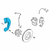 OEM Hyundai Kona Cover-Front Brake Disc Dust LH Diagram - 51755-J9000