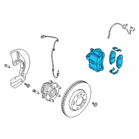 OEM Hyundai Kona Electric Brake Assembly-FR, RH Diagram - 58130-J9050