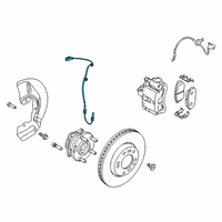 OEM Hyundai Kona Sensor Assembly-Wheel Speed, LH Diagram - 58930-J9000
