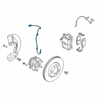 OEM 2018 Hyundai Kona Sensor Assembly-Wheel Speed, LH Diagram - 58930-J9000