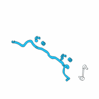 OEM Kia Rondo STABILZIER Bar & BUSHING Diagram - 548102G000