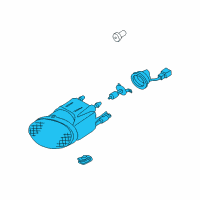 OEM 2002 Nissan Maxima Lamp Assembly-Fog, RH Diagram - 26150-5Y725