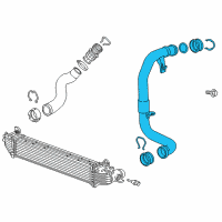 OEM Chevrolet Equinox TUBE-CHRG AIR CLR OTLT AIR Diagram - 84836353