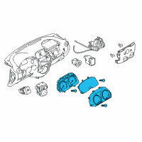 OEM Nissan Versa Note Instrument Cluster Diagram - 24810-9MB1A