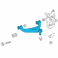 OEM 2003 Dodge Sprinter 2500 Lower Control Arm Left Diagram - 5104578AB