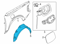 OEM 2022 Ford Maverick FILLER - QUARTER PANEL Diagram - NZ6Z-60278B50-A