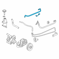 OEM 2009 Pontiac Solstice Power Steering Return Hose Diagram - 19151428