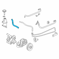 OEM 2007 Pontiac Solstice Hose Asm-P/S Fluid Reservoir Outlet Diagram - 25891988