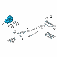 OEM 2019 Infiniti QX50 Three Way Catalytic Converter Diagram - B08A2-5NT0A