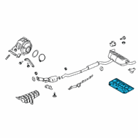 OEM Infiniti QX50 Heat Insulator-Trunk Floor Diagram - 74772-5NA0A