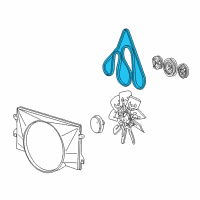 OEM Ford Excursion Serpentine Belt Diagram - YC2Z-8620-EA