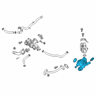 OEM Hyundai Sonata Control Assembly-Coolant Temperature Diagram - 25600-2E271