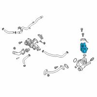 OEM Kia Optima Exhaust Gas Recirculation Valve Assembly Diagram - 284002E610