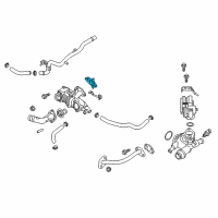 OEM Hyundai Sonata Gasket-Water Pump, Lower Diagram - 25123-2E270