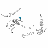 OEM Kia Optima Gasket-Water Pump, Lower Diagram - 251232E270