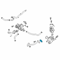 OEM Hyundai Accent Gasket-EGR Pipe Diagram - 28493-2E900