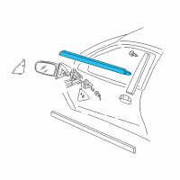 OEM Pontiac Sunfire Belt Weatherstrip Diagram - 22603107