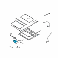 OEM Kia Amanti MOTOR ASSY-SUNROOF Diagram - 816313F010