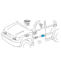 OEM 2018 Toyota Land Cruiser Side Sensor Diagram - 89831-60050